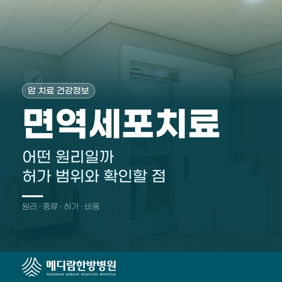 면역세포치료는 어떤 원리일까, 국내 허가 범위와 확인할 점 대표 이미지